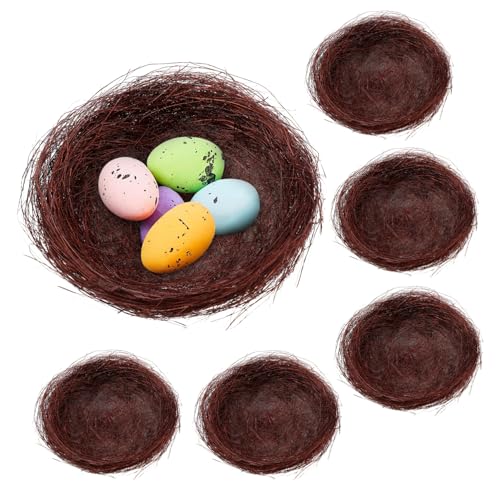 FUNOMOCYA 10 Teiliges Künstliche Vogelnester aus Natürlichem Atmungsaktivem Fadenmaterial Handgefertigt Langlebig und Formstabil Dekorativ für Garten und Zuhause Geeignet als FUNOMOCYA 10 Teiliges Künstliche Vogelnester aus Natürlichem Atmungsaktivem Fadenmaterial Handgefertigt Langlebig und Formstabil Dekorativ für Garten und Zuhause Geeignet als von FUNOMOCYA