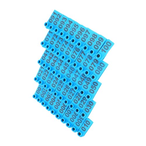 FUNOMOCYA 100 Stück Nummerierte Ohrmarken für Vieh aus Robustem Tpu Langlebige Tierkennzeichnung für Rinder Schafe Ziegen und Schweine Einfache Anwendung Vielseitig Einsetzbar Blaue FUNOMOCYA 100 Stück Nummerierte Ohrmarken für Vieh aus Robustem Tpu Langlebige Tierkennzeichnung für Rinder Schafe Ziegen und Schweine Einfache Anwendung Vielseitig Einsetzbar Blaue von FUNOMOCYA