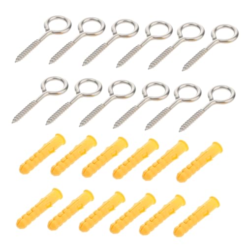 FUNOMOCYA 12 Stück Teiliges Edelstahl Ösenschrauben mit Expansionsrohren Rostfrei Schwere Ringschrauben für Innen Außen Vielseitig zum Befestigen und Aufhängen von Dekorationen FUNOMOCYA 12 Stück Teiliges Edelstahl Ösenschrauben mit Expansionsrohren Rostfrei Schwere Ringschrauben für Innen Außen Vielseitig zum Befestigen und Aufhängen von Dekorationen von FUNOMOCYA