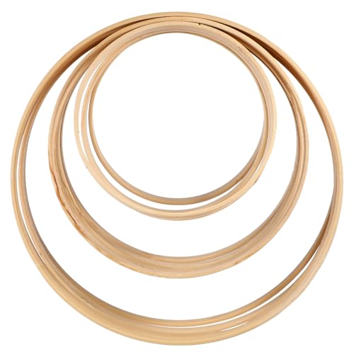 FUNOMOCYA 12 Stück Teiliges Holzringe aus Naturholz für Makramee Traumfänger Kränze Wandbehang Basteln DIY Dekoration Fenster Tür Schmuck Naturmaterialien von FUNOMOCYA