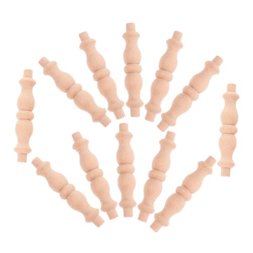 FUNOMOCYA 12 Stück Unlackierte Holzbaluster für Möbel und Dekoration Gourd Design für Weinregale und Holzbearbeitungsprojekte Robuste Struktur für FUNOMOCYA 12 Stück Unlackierte Holzbaluster für Möbel und Dekoration Gourd Design für Weinregale und Holzbearbeitungsprojekte Robuste Struktur für von FUNOMOCYA