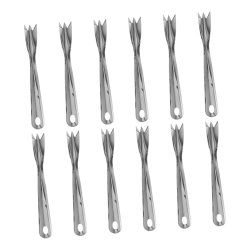 FUNOMOCYA 12stücke Ananasschäler Aus Edelstahl Mit Gabeln Für Obst Ananas Schäl Cutter Einfach Zu Reinigen Verwenden Für Camping Und Reisen FUNOMOCYA 12stücke Ananasschäler Aus Edelstahl Mit Gabeln Für Obst Ananas Schäl Cutter Einfach Zu Reinigen Verwenden Für Camping Und Reisen von FUNOMOCYA