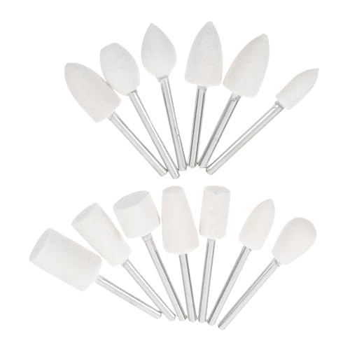 FUNOMOCYA 13 Stück Teiliges Woll Schaft Polieraufsätze für Schmuck Glas Metall Vielfältige Formen für Präzises Schleifen und Polieren mit Drehwerkzeug für Professionelle Schmuckherstellung FUNOMOCYA 13 Stück Teiliges Woll Schaft Polieraufsätze für Schmuck Glas Metall Vielfältige Formen für Präzises Schleifen und Polieren mit Drehwerkzeug für Professionelle Schmuckherstellung von FUNOMOCYA
