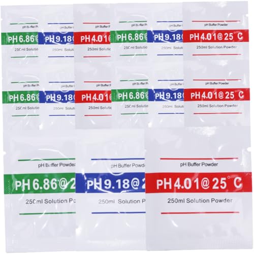 FUNOMOCYA 15 Stücke Ph-pufferlösung Kalibrierlösung Pulver Für Test Wasser Aquarium Trinkwasser Schwimmbad Labor Kalibrierpulver FUNOMOCYA 15 Stücke Ph-pufferlösung Kalibrierlösung Pulver Für Test Wasser Aquarium Trinkwasser Schwimmbad Labor Kalibrierpulver von FUNOMOCYA