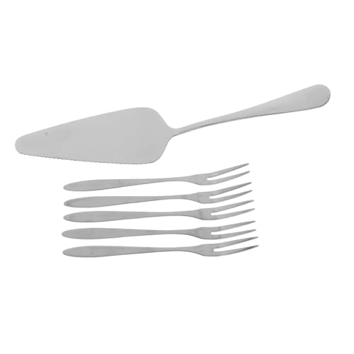 FUNOMOCYA 1Satz Kuchenserver mit Dessertgabeln Robuste und Utensilien für Hochzeiten Partys und Desserts Wiederverwendbare Metallgabeln und Tortenheber FUNOMOCYA 1Satz Kuchenserver mit Dessertgabeln Robuste und Utensilien für Hochzeiten Partys und Desserts Wiederverwendbare Metallgabeln und Tortenheber von FUNOMOCYA