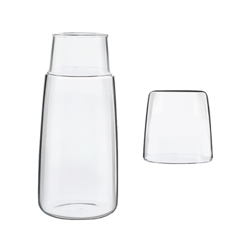 FUNOMOCYA 1Satz Transparentes Glasbecher Set Wasserkocher und Trinkbecher Kit für Zuhause für Kalte Getränke für Familie und Freunde von FUNOMOCYA