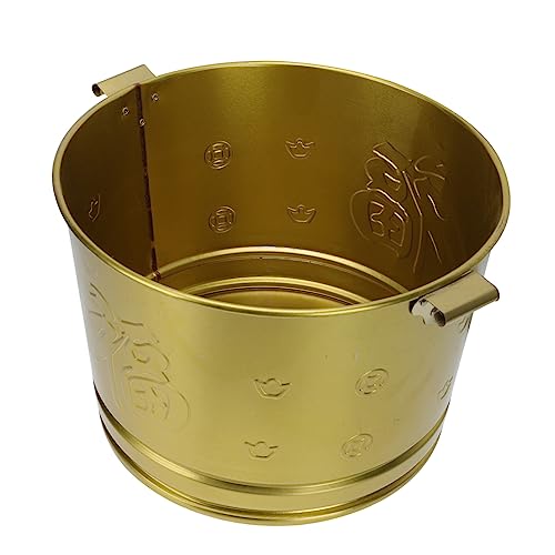 FUNOMOCYA 1Stück Brennbare Geldverbrennungstonne Goldfarbener Papierverbrennungseimer für Tempel und Garten zur Verbrennung von Papier Müll und Blättern Effektives von FUNOMOCYA