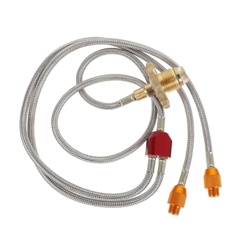 FUNOMOCYA 1Stück Camping Gastankadapter Verbindungsschlauch für Gaskocher Gasbehälter Umwandlungsrohr und Tragbar für Campinggaskocher von FUNOMOCYA