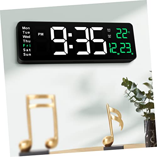 FUNOMOCYA 1stück Digitale Wanduhr Mit Temperatur Und Datumsanzeige Wandmontage Große Moderne Digitale Uhr Für Und Schlafzimmer Einstellbare Helligkeit Fernbedienung Zwei Alarmfunktionen FUNOMOCYA 1stück Digitale Wanduhr Mit Temperatur Und Datumsanzeige Wandmontage Große Moderne Digitale Uhr Für Und Schlafzimmer Einstellbare Helligkeit Fernbedienung Zwei Alarmfunktionen von FUNOMOCYA