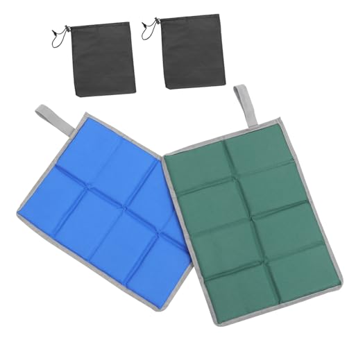 FUNOMOCYA 2 Sätze Outdoor Sitzkissen Faltbar aus Oxford und Dickem Perlen Schaum wasserdichte Leichte Sitzunterlage für Camping Picknick Wandern mit Tragetaschen in Grün und Blau FUNOMOCYA 2 Sätze Outdoor Sitzkissen Faltbar aus Oxford und Dickem Perlen Schaum wasserdichte Leichte Sitzunterlage für Camping Picknick Wandern mit Tragetaschen in Grün und Blau von FUNOMOCYA