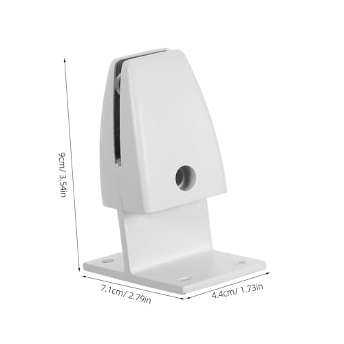 FUNOMOCYA 2 Stück Aluminiumlegierung Tischtrennwand Klemme Verstellbar Schreibtisch Sichtschutz Halter Büro Arbeitsbereich Raumteiler Clip Weiß von FUNOMOCYA