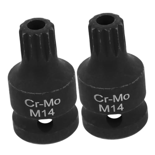 FUNOMOCYA 2 Stück Bremsspaltpumpe Demontage Schlagschrauber-Steckdose quadratische Buchse Dreifach- -Steckdose Bremswerkzeugsatz Treiber-Entferner Spline-Bit-Stecknuss Stahl Schwarz FUNOMOCYA 2 Stück Bremsspaltpumpe Demontage Schlagschrauber-Steckdose quadratische Buchse Dreifach- -Steckdose Bremswerkzeugsatz Treiber-Entferner Spline-Bit-Stecknuss Stahl Schwarz von FUNOMOCYA