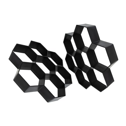 FUNOMOCYA 2 Stück DIY Sechseckige Pflasterform aus Robustem Kunststoff für Beton Gehwege Terrasse Gartenwege Vielseitig Wiederverwendbar Langlebig Kreative Gartenplatten FUNOMOCYA 2 Stück DIY Sechseckige Pflasterform aus Robustem Kunststoff für Beton Gehwege Terrasse Gartenwege Vielseitig Wiederverwendbar Langlebig Kreative Gartenplatten von FUNOMOCYA