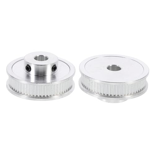 FUNOMOCYA 2 Stück Drucker Aluminium Zahnriemenscheibe Zähne Bohrung bf Synchronrad Langlebig Präzise für Maschinenübertragung von FUNOMOCYA