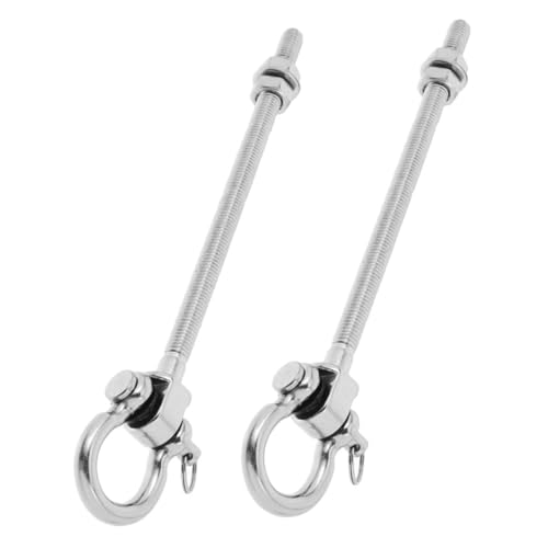 FUNOMOCYA 2 Stück Edelstahl Schwerlast-aufhängehaken für Balken Stahlträger Sicherer Halter für Hängematten Schaukelstühle Sandsäcke und Fitnessgeräte von FUNOMOCYA