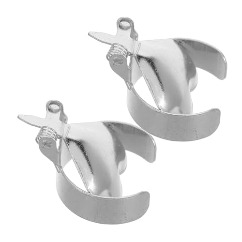 FUNOMOCYA 2 Stück Herzförmiger Kerzenlöscher aus Metall Werkzeug zur Sicheren Kerzenlöschung Dekoratives Accessoire für Zuhause Verhindert Docht Rußbildung Design für Hochzeiten und Feste von FUNOMOCYA