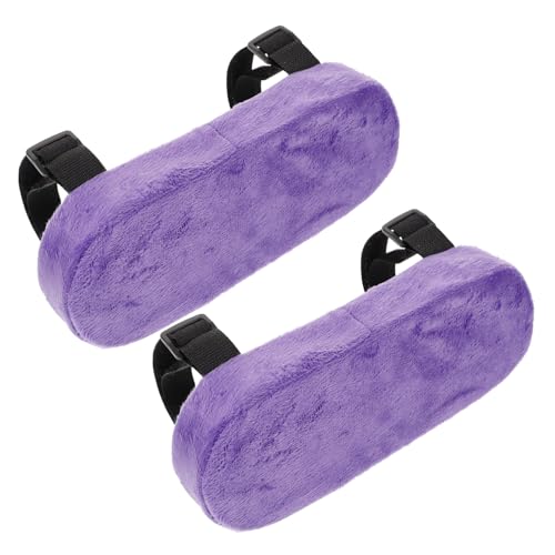 FUNOMOCYA 2 Stück Memory Schaum Armlehnenkissen Weiche Elastische Stuhlarmauflagen für Bürostuhl Gaming Chair Ergonomischer Ellenbogenschutz Atmungsaktiv Langlebig Einsetzbar von FUNOMOCYA