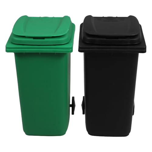 FUNOMOCYA 2 Stück Mini Tischmülleimer Stiftehalter Kreativer Abfallbehälter für Schreibtisch Multifunktional als Stifthalter für Büro und Zuhause Schwarz und Grün FUNOMOCYA 2 Stück Mini Tischmülleimer Stiftehalter Kreativer Abfallbehälter für Schreibtisch Multifunktional als Stifthalter für Büro und Zuhause Schwarz und Grün von FUNOMOCYA