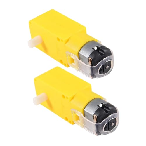FUNOMOCYA 2 Stück Motor Motor Rc-autos Getriebe-smart-motor Getriebemotor Für Roboterkörper Klein Elektrischer Getriebemotor Bürstenlos Rc-flugzeug Rc Auto Ersatzteile Plastik Yellow von FUNOMOCYA
