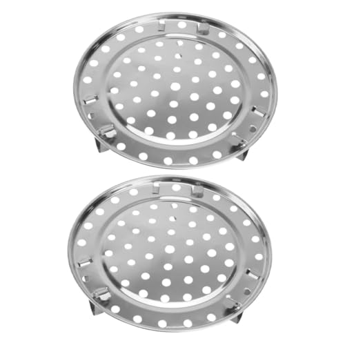 FUNOMOCYA 2 Stück Multifunktion Dampf Regal Dampfgarschale Aus Runde Dampferregal Tablett Dampferstand Dampfschale Dampferschale Runder Dampfgarer Rostfreier Stahl Silber FUNOMOCYA 2 Stück Multifunktion Dampf Regal Dampfgarschale Aus Runde Dampferregal Tablett Dampferstand Dampfschale Dampferschale Runder Dampfgarer Rostfreier Stahl Silber von FUNOMOCYA
