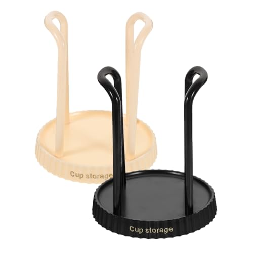 FUNOMOCYA 2 Stück Papierbecherhalter Praktischer Becherausgeber für Zuhause Büro und Bar Organizer für Einwegbecher Mühelos zu Bedienen und Platzsparend Creme und Kaffee von FUNOMOCYA