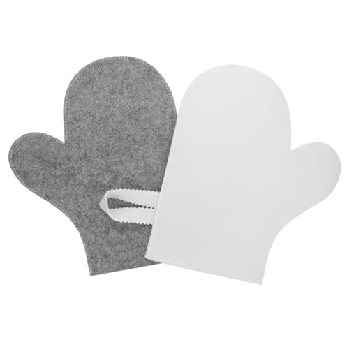 FUNOMOCYA 2 Stück Peelinghandschuh Saunahandschuhe aus Hochwertigem Filz Exfolierend für Tiefenreinigung und Massage Fördert Durchblutung und Hautstoffwechsel Hautfreundlich mit FUNOMOCYA 2 Stück Peelinghandschuh Saunahandschuhe aus Hochwertigem Filz Exfolierend für Tiefenreinigung und Massage Fördert Durchblutung und Hautstoffwechsel Hautfreundlich mit von FUNOMOCYA