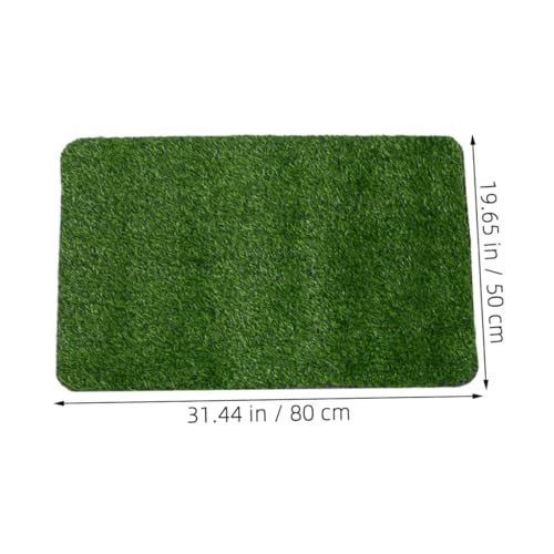 FUNOMOCYA 2stücke Kunstrasen Fußmatte Für Eingangsbereich Garten Terrasse Balkon Realistische Grasmatte Langlebiges Design Einfache Pflege Geräuschreduzierung Vielseitige Dekoration von FUNOMOCYA
