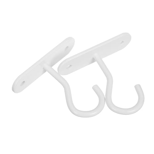 FUNOMOCYA 2 Stück Robuste Wandhaken aus Eisen Windfeste Deckenhalterung für Blumenampeln Einfache Befestigung Vielseitige Pflanzaufhängung für Innen Außenbereiche Weiße Pflanzenhalterung FUNOMOCYA 2 Stück Robuste Wandhaken aus Eisen Windfeste Deckenhalterung für Blumenampeln Einfache Befestigung Vielseitige Pflanzaufhängung für Innen Außenbereiche Weiße Pflanzenhalterung von FUNOMOCYA