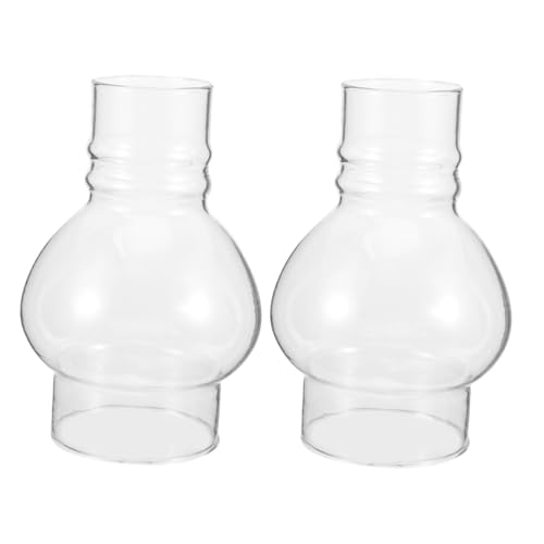 FUNOMOCYA 2 Stück Runder Glas Lampenschirm für Kerosinlampen Transparente Ersatzglas Öllampe Hitzebeständig Kompatibel mit Gängigen Petroleumlampen Nostalgisches Retro design für Dekorative FUNOMOCYA 2 Stück Runder Glas Lampenschirm für Kerosinlampen Transparente Ersatzglas Öllampe Hitzebeständig Kompatibel mit Gängigen Petroleumlampen Nostalgisches Retro design für Dekorative von FUNOMOCYA