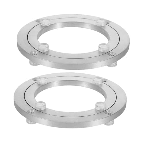 FUNOMOCYA 2 Stück Schwerlast Silent Swivel Basis für Esstisch Servierplatte rutschfeste Drehbare Trägerplatte für Gastronomie und Ausstellung von FUNOMOCYA