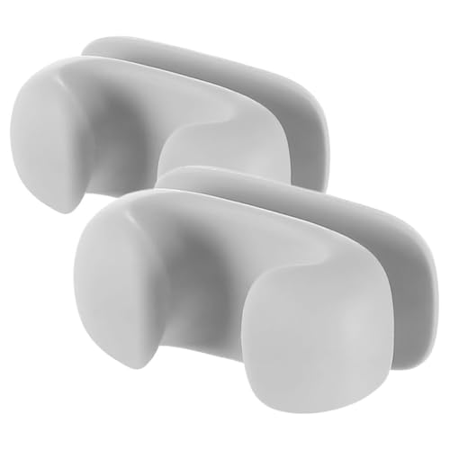 FUNOMOCYA 2 Stück Selbstklebender Wandmontierter Reislöffelhalter aus Robustem Silikon Platzsparend Flexibel Installierbar zur Aufbewahrung von Reislöffeln und Küchenutensilien von FUNOMOCYA