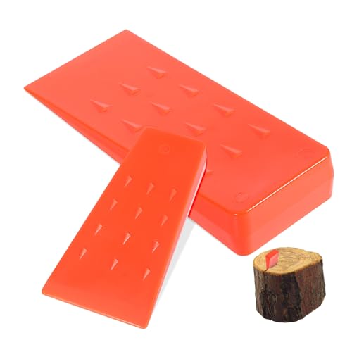 FUNOMOCYA 2 Stück Sicherer Kunststoff Fällkeile mit Rutschfester Oberfläche Baumfällen Holzspaltwerkzeug für Präzise Steuerung und Vielseitigen Einsatz im Garten und FUNOMOCYA 2 Stück Sicherer Kunststoff Fällkeile mit Rutschfester Oberfläche Baumfällen Holzspaltwerkzeug für Präzise Steuerung und Vielseitigen Einsatz im Garten und von FUNOMOCYA