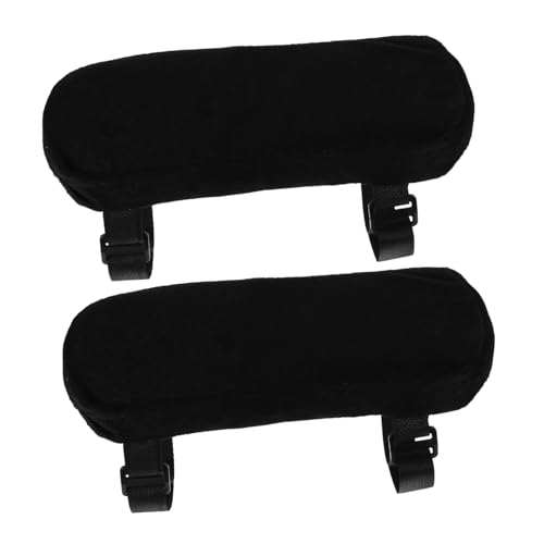 FUNOMOCYA 2 Stück Sitzkissen für Armlehnen Stabile Weiche Polster für Bürostühle und Rollstühle Einfach zu Befestigen Entfernen Ergonomische Armlehnenauflagen für Komfortable Unterstützung von FUNOMOCYA
