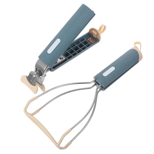 FUNOMOCYA 2 Stück Teiliges Edelstahl Anti-scald Bowl Clip Ergonomische Hitzebeständige Küchenzange mit Anpassbarem Griff Sicherer Halter für Heiße Teller Schüsseln Backbleche Geeignet für von FUNOMOCYA