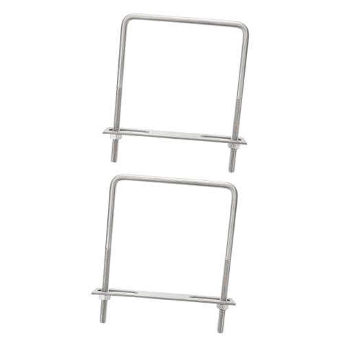 FUNOMOCYA 2 Stück Teiliges Edelstahl U Steg Rechteckiger U bügel mit Hoher Härte Korrosionsbeständig für Rohrbefestigung Schiffs Industrieanwendungen FUNOMOCYA 2 Stück Teiliges Edelstahl U Steg Rechteckiger U bügel mit Hoher Härte Korrosionsbeständig für Rohrbefestigung Schiffs Industrieanwendungen von FUNOMOCYA