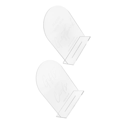 FUNOMOCYA 2 Stück Teiliges Hochzeitsempfang Schild mit Stabiler Basis Klare Kalligraphische Tischkarten für Zeremonie Erinnerungsbuch und Partydekoration Wiederverwendbar Transparent für FUNOMOCYA 2 Stück Teiliges Hochzeitsempfang Schild mit Stabiler Basis Klare Kalligraphische Tischkarten für Zeremonie Erinnerungsbuch und Partydekoration Wiederverwendbar Transparent für von FUNOMOCYA