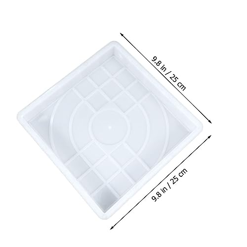 FUNOMOCYA 2 Stück Teiliges Kunststoff Schalungsset Wiederverwendbar DIY Pflasterform für Gartenwege Terrasse Balkon Pool Gehweg Betonmauersteinform Leicht zu Reinigen von FUNOMOCYA