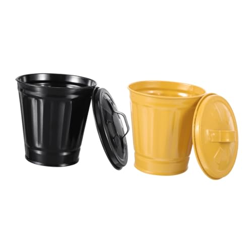 FUNOMOCYA 2 Stück Teiliges Niedlicher Tischmülleimer mit Deckel Kleiner Abfalleimer für Schreibtisch und Schlafzimmer Kreativer Desktop Papierkorb für Wohnzimmer und Kinderzimmer Vielseitig FUNOMOCYA 2 Stück Teiliges Niedlicher Tischmülleimer mit Deckel Kleiner Abfalleimer für Schreibtisch und Schlafzimmer Kreativer Desktop Papierkorb für Wohnzimmer und Kinderzimmer Vielseitig von FUNOMOCYA