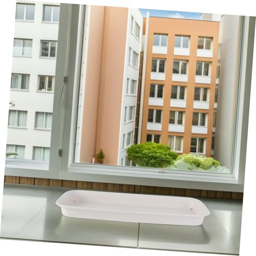 FUNOMOCYA 2 Stück Teiliges Rechteckige Pflanzenteller aus Robustem Kunststoff mit Verbessertem Wasserablauf und Luftzirkulation Wasserfeste Untersetzer für Innen und Außenbereich zur von FUNOMOCYA