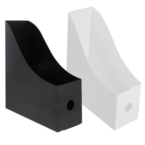 FUNOMOCYA 2 Stück Teiliges Verschleißfester Magazinhalter und Buchorganizer Multifunktionaler Schreibtisch Stehsammler für Bürobedarf und Tägliche Ablage Stapelbar Schwarz und Weiß FUNOMOCYA 2 Stück Teiliges Verschleißfester Magazinhalter und Buchorganizer Multifunktionaler Schreibtisch Stehsammler für Bürobedarf und Tägliche Ablage Stapelbar Schwarz und Weiß von FUNOMOCYA