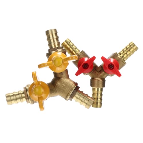 FUNOMOCYA 2 Stück Teiliges Y Form Kupfer Absperrventil Wege Kugelhahn mit Stabilem Material Langlebig und Verformungsfest Geeignet für Brenngasleitungen Zuhause Praktische Doppelsteuerung FUNOMOCYA 2 Stück Teiliges Y Form Kupfer Absperrventil Wege Kugelhahn mit Stabilem Material Langlebig und Verformungsfest Geeignet für Brenngasleitungen Zuhause Praktische Doppelsteuerung von FUNOMOCYA