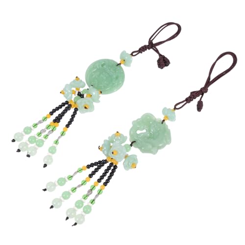 FUNOMOCYA 2 Stück Traditionelles Lotus Design aus Hochwertigem Langlebiger Fensterschmuck und Auto Ornament für Innenraum Wohnraum und Gartendeko Jadefarben Feng Shui Glücksbringer FUNOMOCYA 2 Stück Traditionelles Lotus Design aus Hochwertigem Langlebiger Fensterschmuck und Auto Ornament für Innenraum Wohnraum und Gartendeko Jadefarben Feng Shui Glücksbringer von FUNOMOCYA