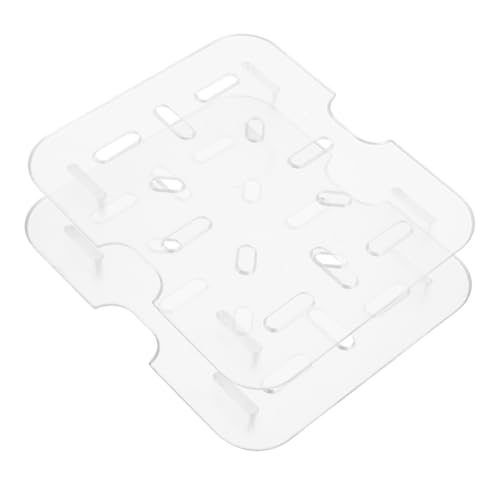 FUNOMOCYA 2 Stück Transparente Abtropfbleche aus Robustem Kunststoff Obst und Gemüseablage Platzsparende Ablaufschale für Effiziente Wasserableitung Küche FUNOMOCYA 2 Stück Transparente Abtropfbleche aus Robustem Kunststoff Obst und Gemüseablage Platzsparende Ablaufschale für Effiziente Wasserableitung Küche von FUNOMOCYA