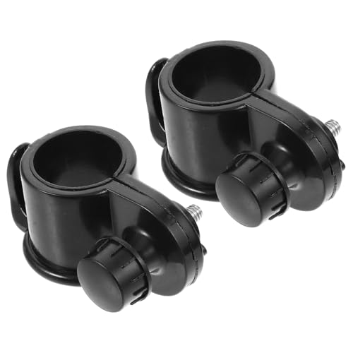 FUNOMOCYA 2 Stück Verstellbare Kunststoff Flaggenmast Klemmen mit Haken für Outdoor Beachflags und Banner Vielseitige Flaggenhalter Windfest und Einfach zu Montieren Geeignet für von FUNOMOCYA