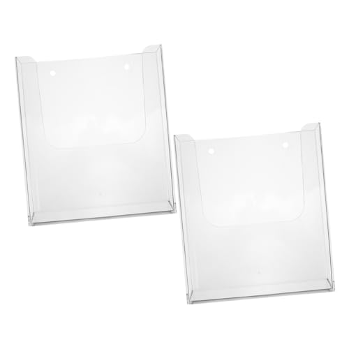 FUNOMOCYA 2 Stück Wanddisplay Prospektspender Magazinhalter Wandmontage Langlebig Büro Wartezimmer Home Organizer FUNOMOCYA 2 Stück Wanddisplay Prospektspender Magazinhalter Wandmontage Langlebig Büro Wartezimmer Home Organizer von FUNOMOCYA