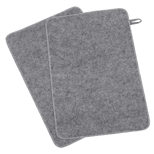 FUNOMOCYA 2 Stück Wasserabsorbierendes Filz Sauna Sitzkissen Wärmedämmende Dampfbad Matte Für Sauna Bank Komfortable Temperaturregulierung Leicht Tragbar Für Spa Bad Duschraum von FUNOMOCYA