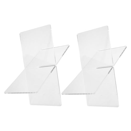 FUNOMOCYA 2 Stück X Förmiger Acryl Buchhalter Stabiler Leseständer mit Rutschfester Basis Transparenter Buchständer für Küche Büro und Multifunktionaler Organizer für Bücher und Noten FUNOMOCYA 2 Stück X Förmiger Acryl Buchhalter Stabiler Leseständer mit Rutschfester Basis Transparenter Buchständer für Küche Büro und Multifunktionaler Organizer für Bücher und Noten von FUNOMOCYA