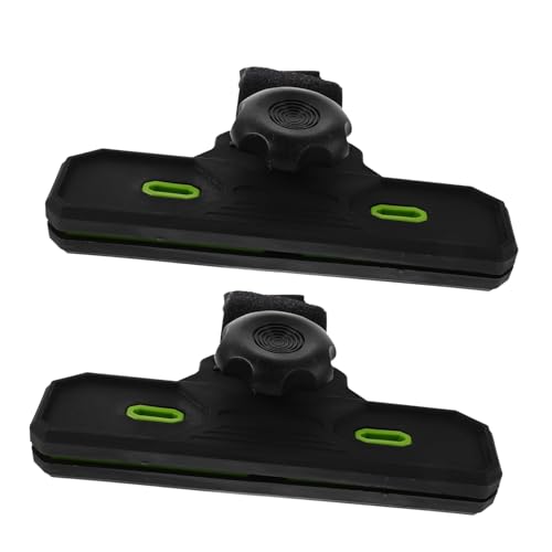FUNOMOCYA 2 Stück Zeltplanen Clips Antirutsch Klemme Schwerlast Plane Klemme Leicht Tragbar Für Camping Outdoor Zeltergänzung Sicherer Halt Schwarz von FUNOMOCYA