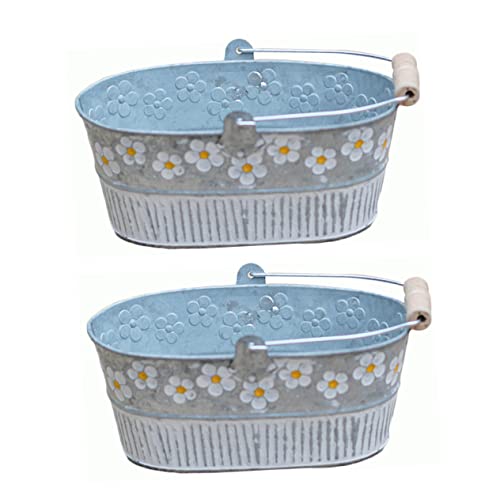 FUNOMOCYA 2stücke Retro Blumenbehälter Aus Eisen Nostalgisches Design Dekorativer Blumentopf Für Frische Und Getrocknete Blumen Für Wohnzimmer Und Gartendekoration FUNOMOCYA 2stücke Retro Blumenbehälter Aus Eisen Nostalgisches Design Dekorativer Blumentopf Für Frische Und Getrocknete Blumen Für Wohnzimmer Und Gartendekoration von FUNOMOCYA