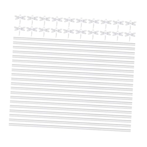 FUNOMOCYA 20 Sätze Acryl Pflanzenstützen Transparente Pflanzstäbe mit Orchideenclips Stabiles Stützsystem für Zimmer und Gartenpflanzen Einfache Installation ohne Werkzeug Langlebig und von FUNOMOCYA